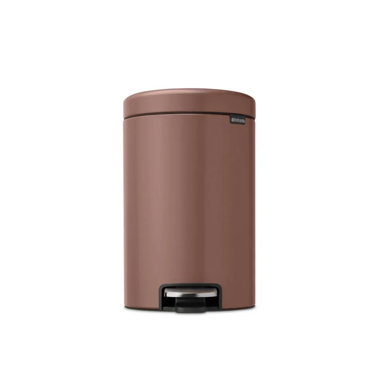 Coș de gunoi cu pedală Brabantia NewIcon 12L, Satin Taupe