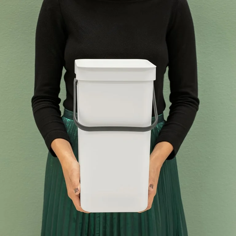 Coș de colectare selectivă Brabantia Sort&Go 12L, Light Grey