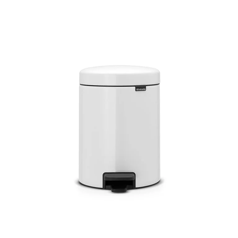 Coș de gunoi cu pedală Brabantia NewIcon 5L, White