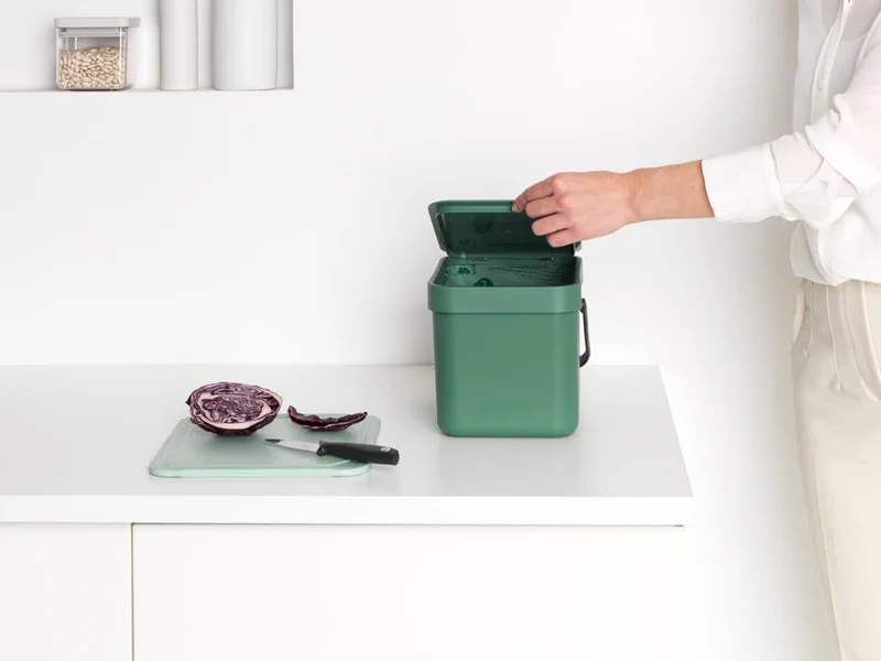 Coș de colectare selectivă Brabantia Sort&Go 6L, Fir Green