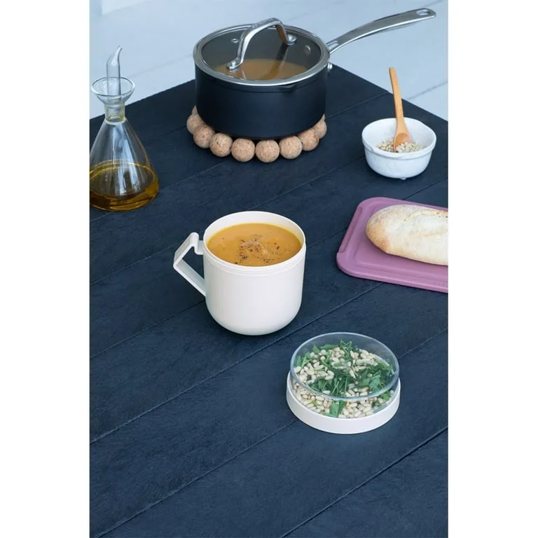 Soup Mug Brabantia Make&Take Light Grey 600ml, Plastic