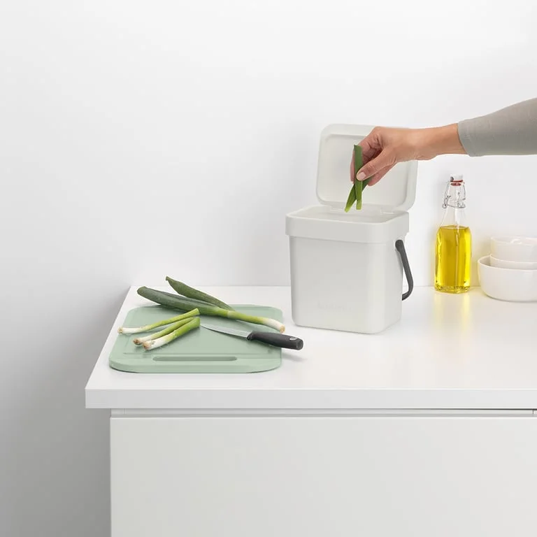 Coș de colectare selectivă Brabantia Sort&Go 3L, Light Grey