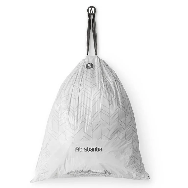 Saci de gunoi cu șnur Brabantia PerfectFit Bo, cod M, 60L, 40 bucăți, pachet