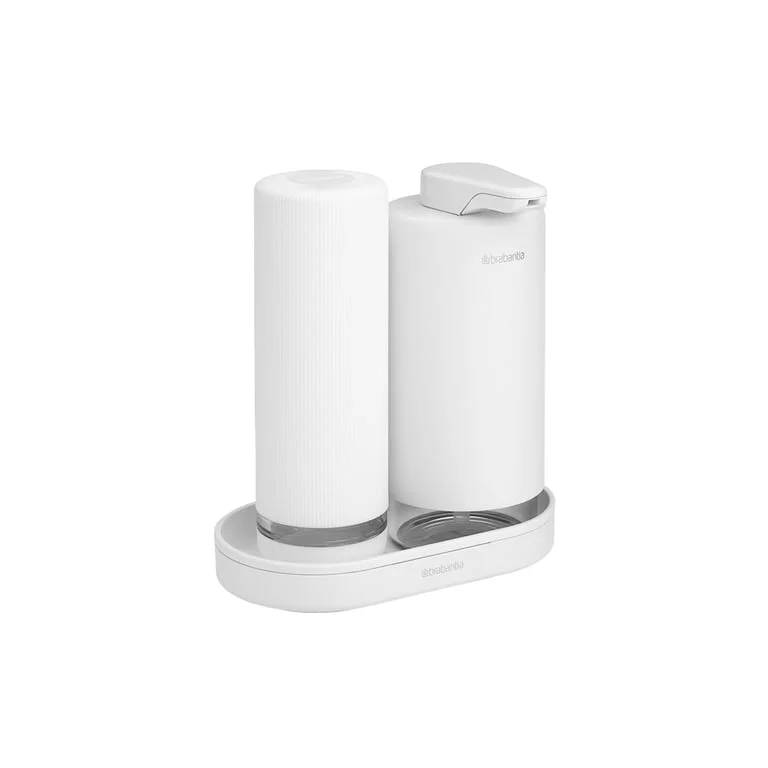 Set de dozatoare de săpun Brabantia SinkStyle Mineral Fresh White, 2x200ml