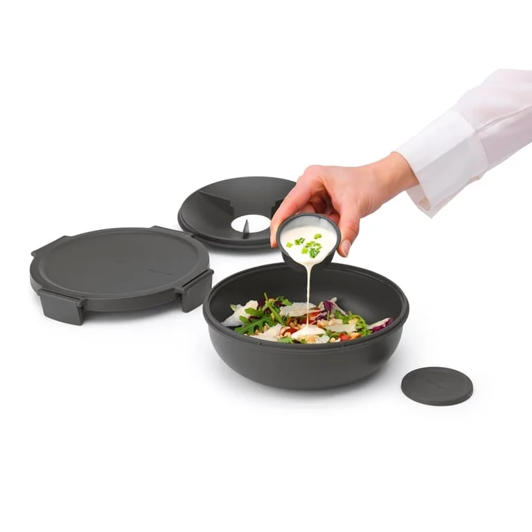 Bol de salată Brabantia Make&Take1.3L, Dark Grey