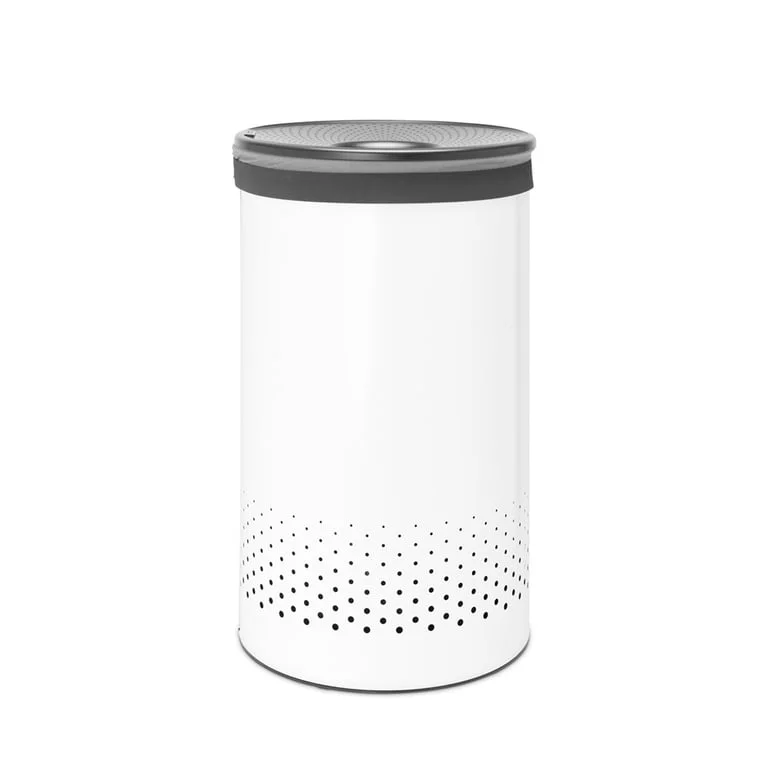 Coș de rufe Brabantia 60L, White, capac din plastic