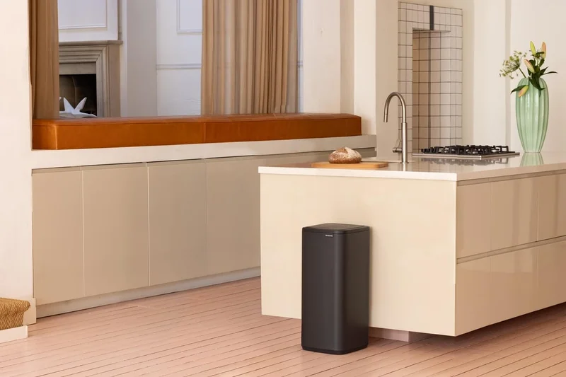 Coș de gunoi Brabantia Bo Touch 30L, Mineral Infinite Grey