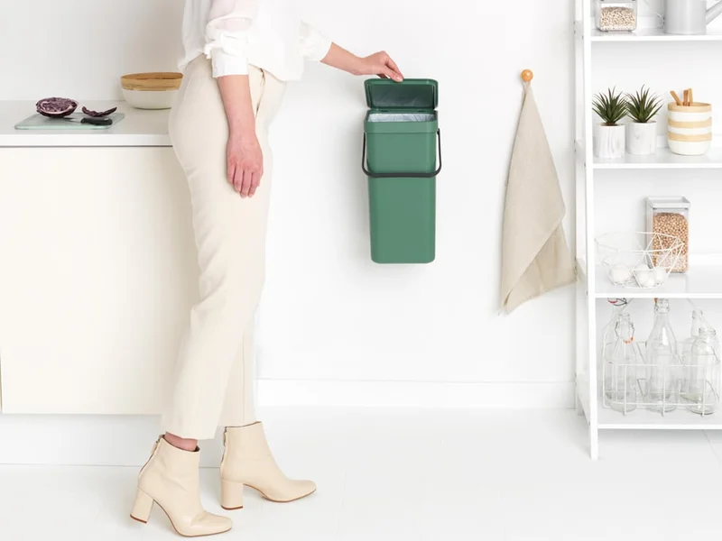 Coș de colectare selectivă Brabantia Sort&Go 16L, Fir Green