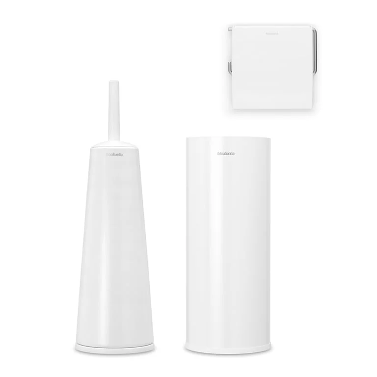 Toilet Accessory Set Brabantia Balance Collection, 3 Pieces, White