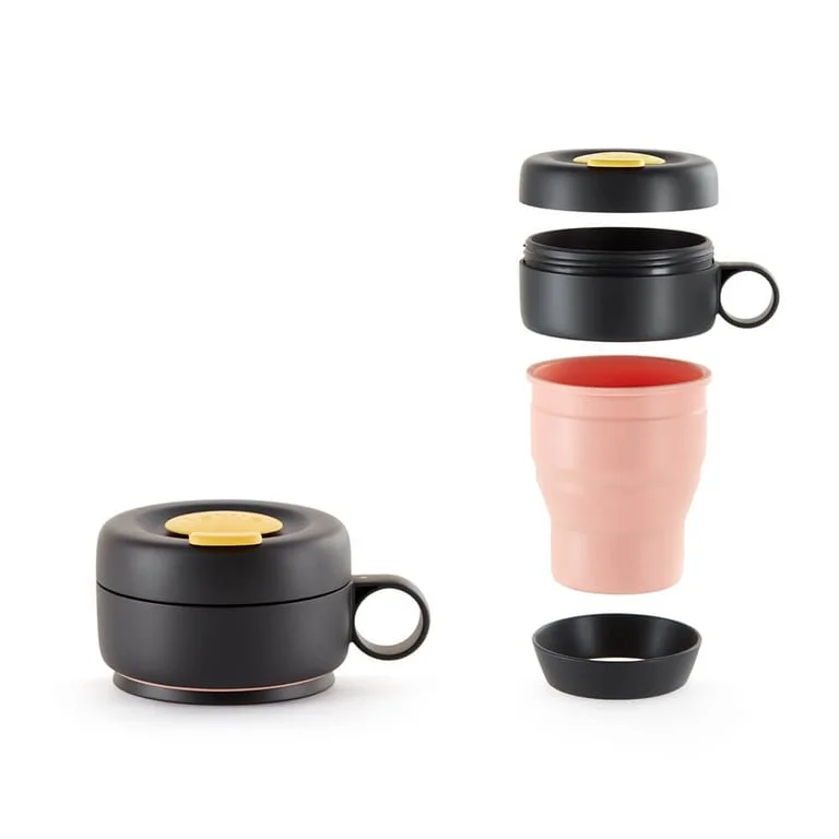 Lekue On The Go Coral 350 ml pahar pliabil