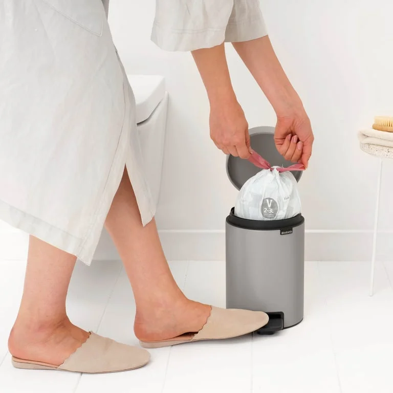 Pedal Waste Bin Brabantia NewIcon 3L, Soft Grey