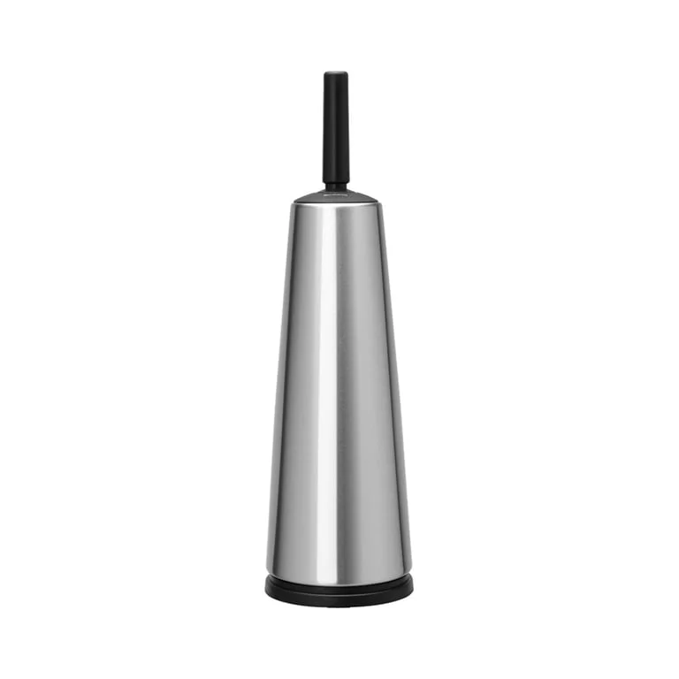 Perie de toaletă Brabantia ReNew Matt Steel cu mâner negru