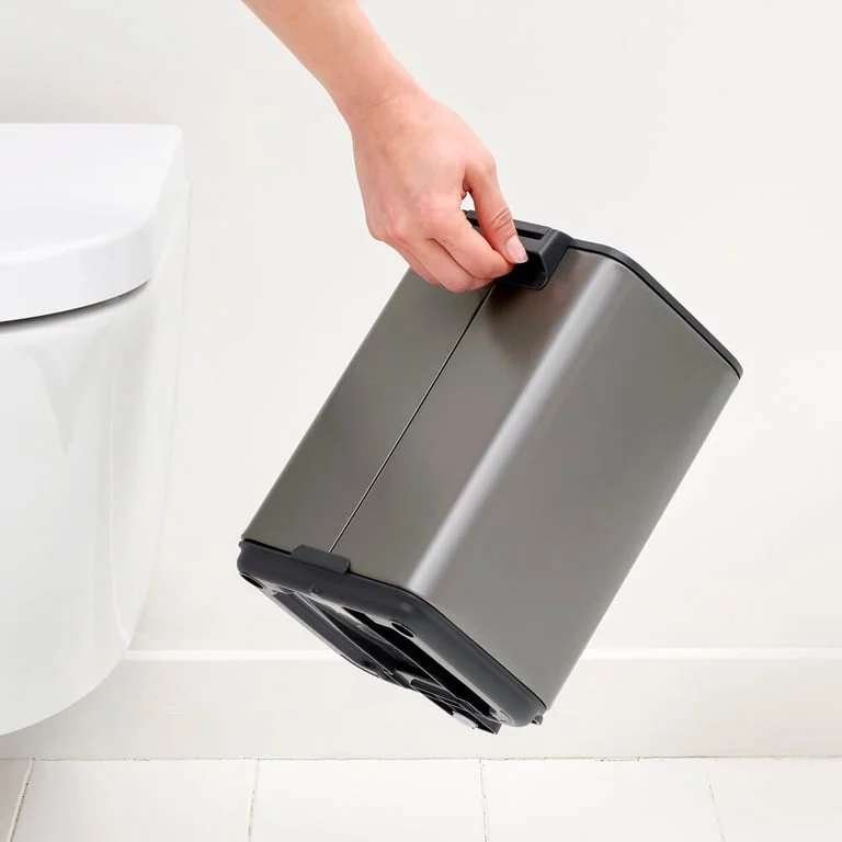 Coș de gunoi Brabantia Bo Pedal 4L, platină