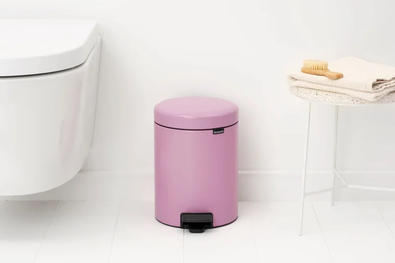 Coș de gunoi cu pedală Brabantia NewIcon 5L, Lilac Pink
