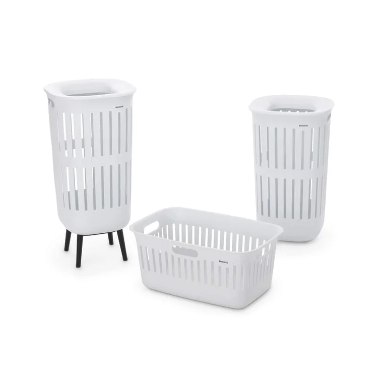 Set 2 coșuri de rufe Brabantia Collect-It, 40L, White