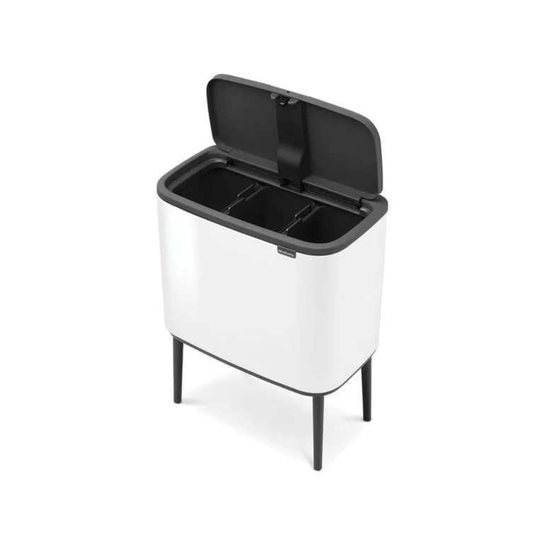 Brabantia Bo Touch Bin, 3x11L, White