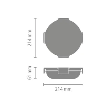 Bol de prânz Brabantia Make&Take 1L, Light Grey