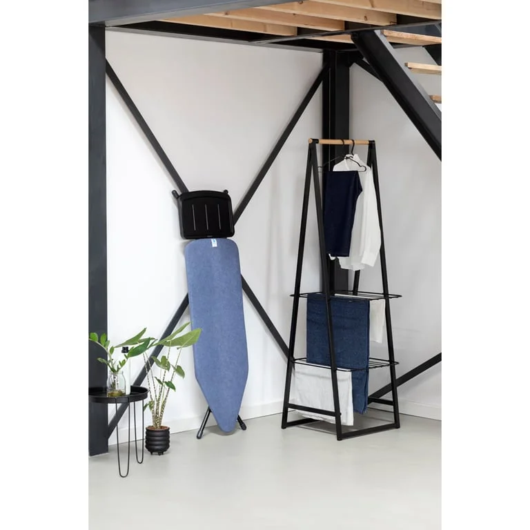 Ironing Board Brabantia C 124x45cm, Solid Steam Unit Holder, Denim Blue