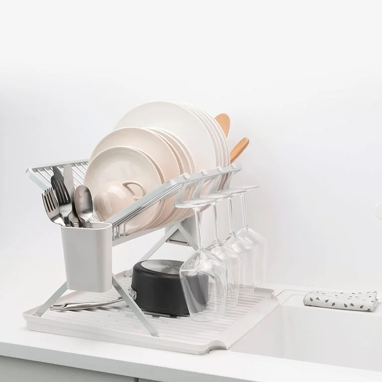 Uscător de vase pliabil Brabantia, Light Grey