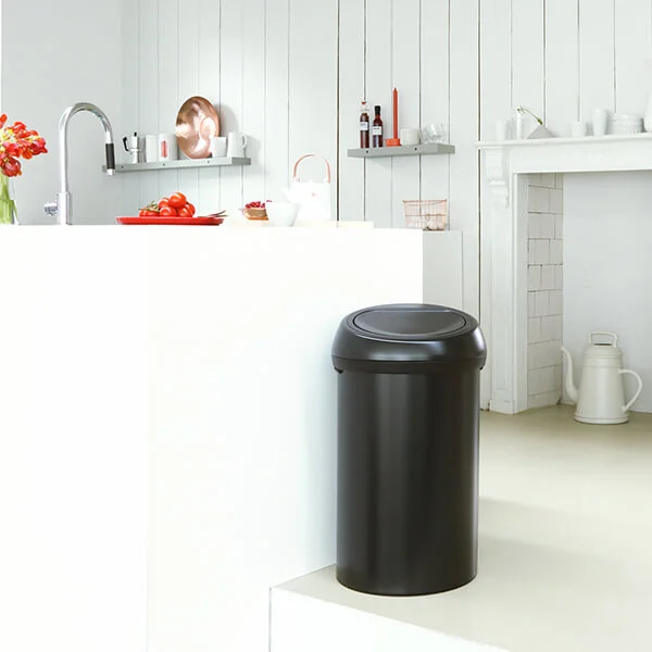 Coș de gunoi Brabantia Touch 60L, Matt Black
