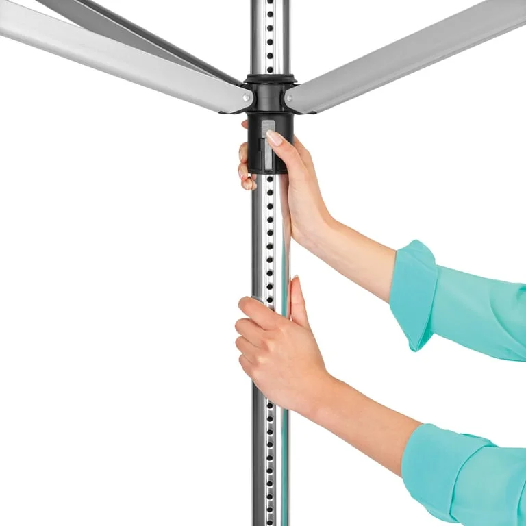 Uscător de rufe exterior Brabantia Lift-O-Matic 50m, țepușă metalică de săpat, husă