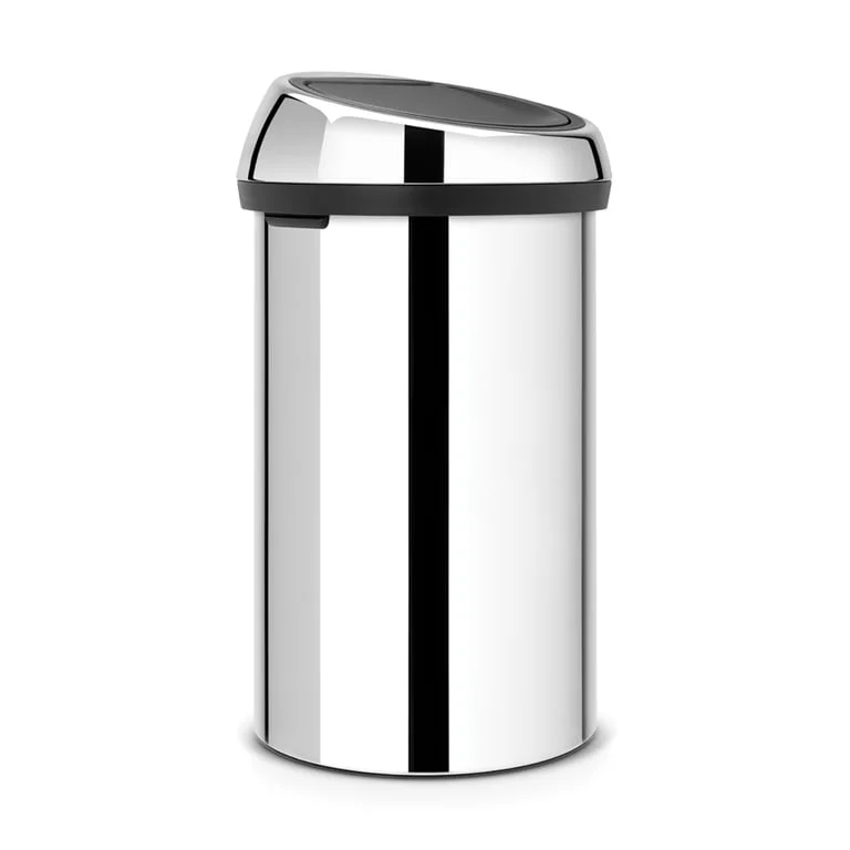 Coș de gunoi Brabantia Touch 60L, Brilliant Steel