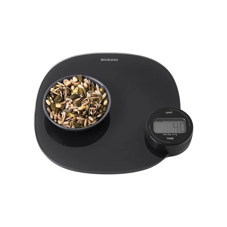 Cântar de bucătărie Brabantia Tasty+ Dark Grey