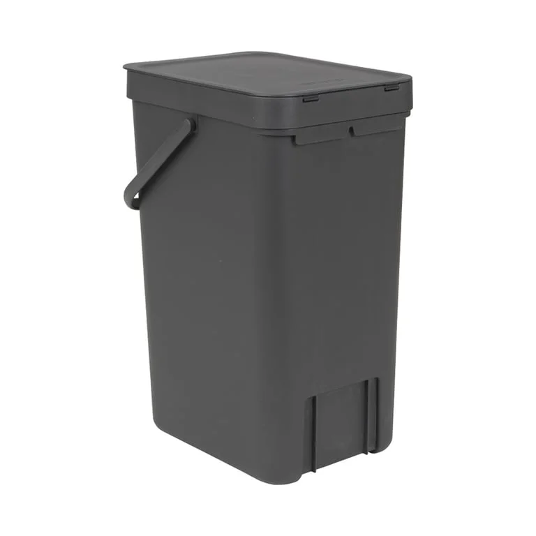Coș de colectare selectivă Brabantia Sort&Go 16L, Dark Grey
