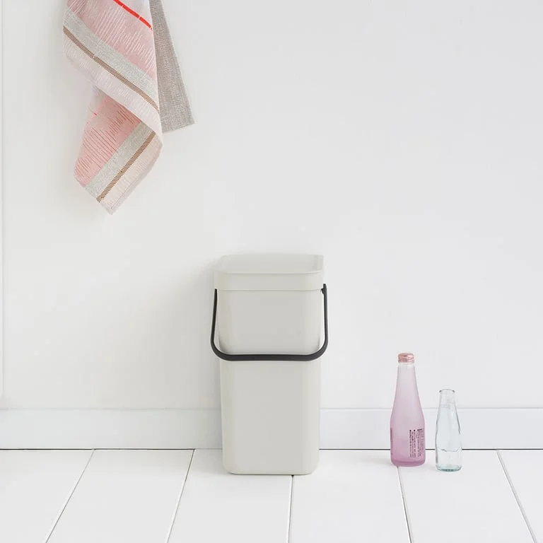 Coș de colectare selectivă Brabantia Sort&Go 12L, Light Grey