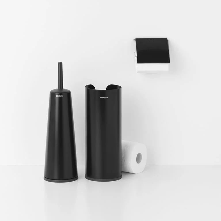 Toilet Accessory Set Brabantia Balance Collection, 3 Pieces, Matt Black