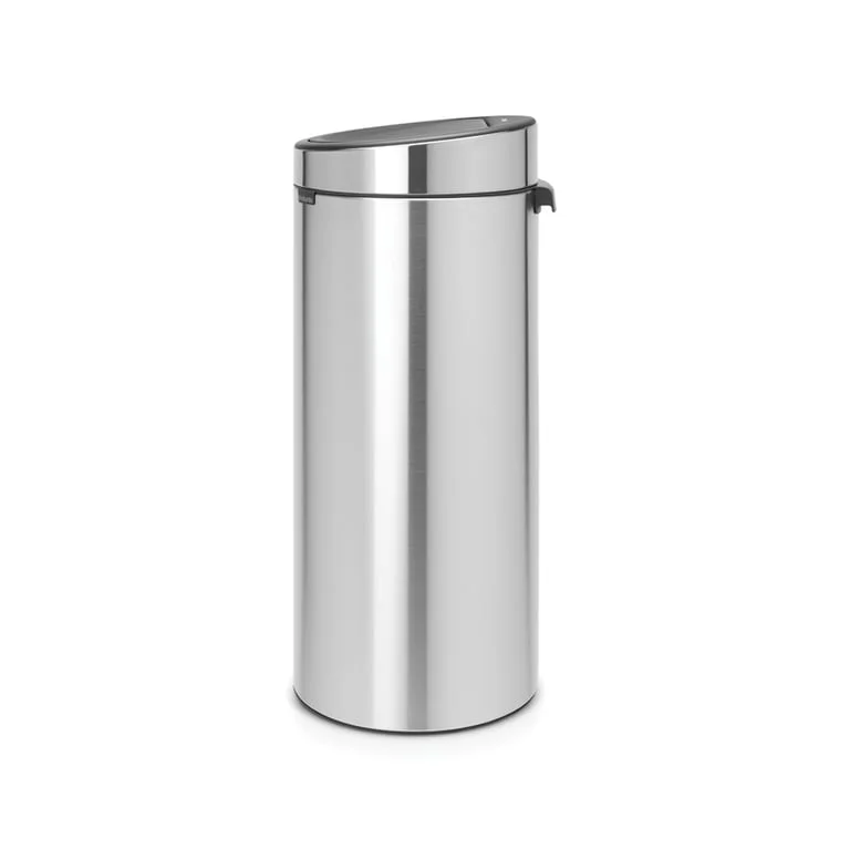 Coș de gunoi Brabantia Touch New 30L, Matt Steel