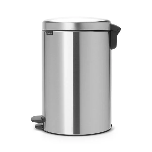 Coș de gunoi cu pedală Brabantia NewIcon 20L, Matt Steel