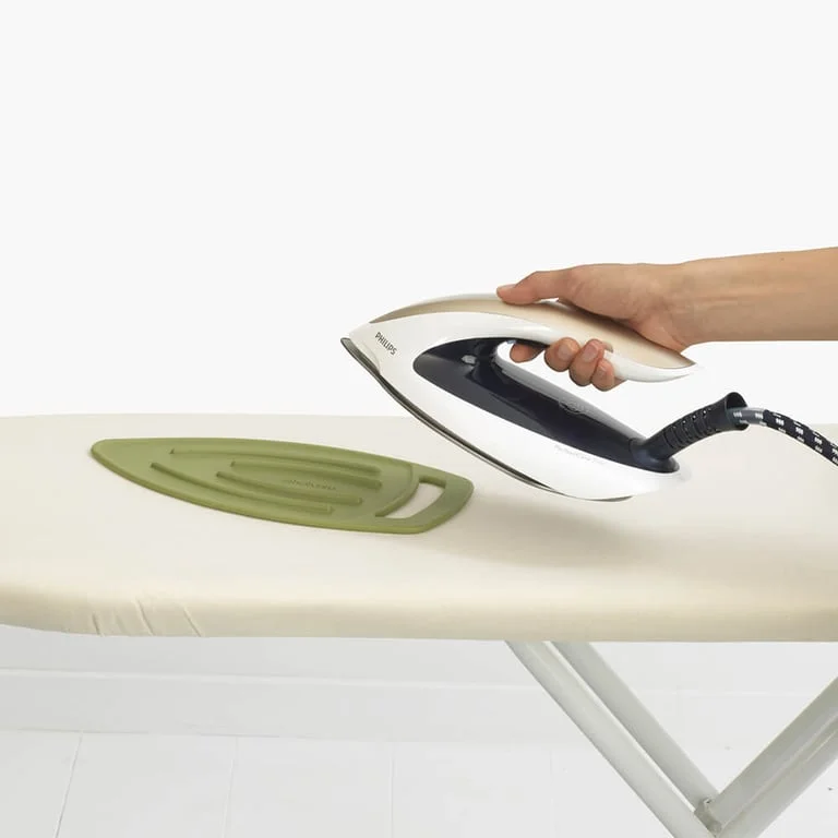 Suport de fier de călcat din silicon Brabantia Calm Green, rezistent la căldură