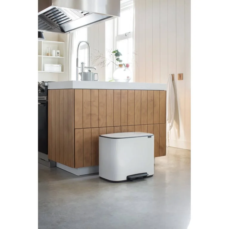 Coș de gunoi Brabantia Bo Pedal 11+23L, White