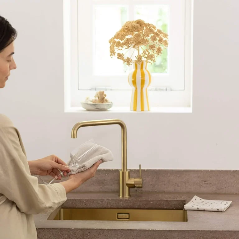 Lavete din microfibră Brabantia SinkSide Soft Beige, 2 bucăți