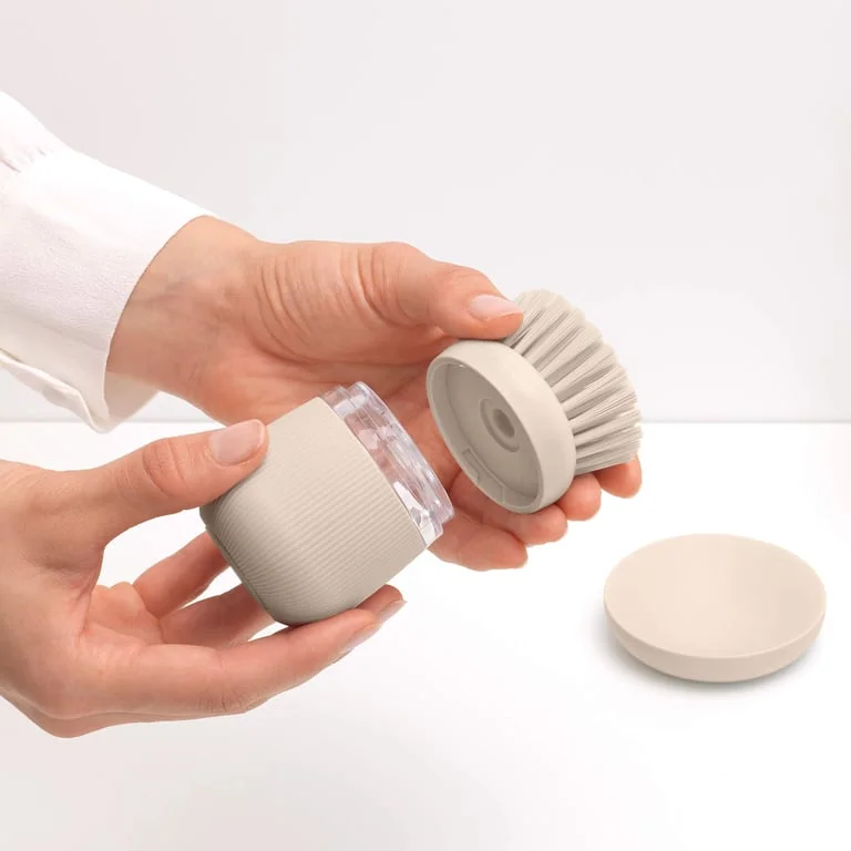 Soap Dispensing Dish Brush Brabantia, Soft Beige