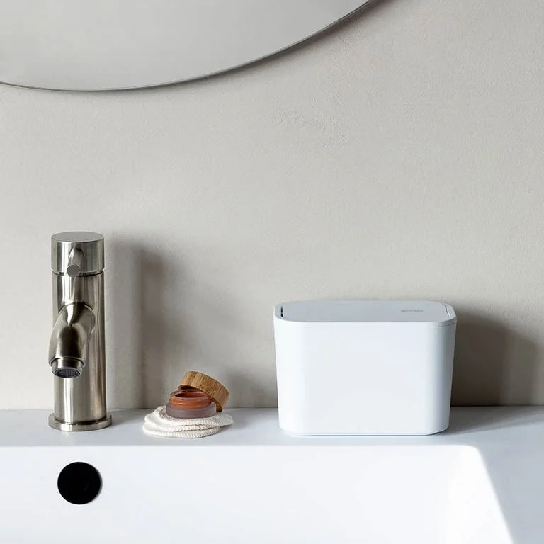Bathroom Waste Caddy Brabantia MindSet Mineral Fresh White