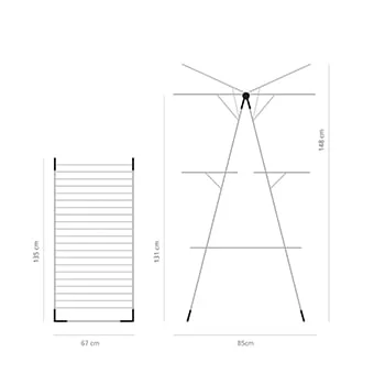 Dryer Brabantia, Tower 23 m White