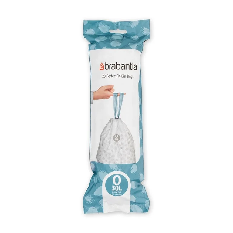 Waste Bin Bags Brabantia O, 30L, White, 20 Pieces