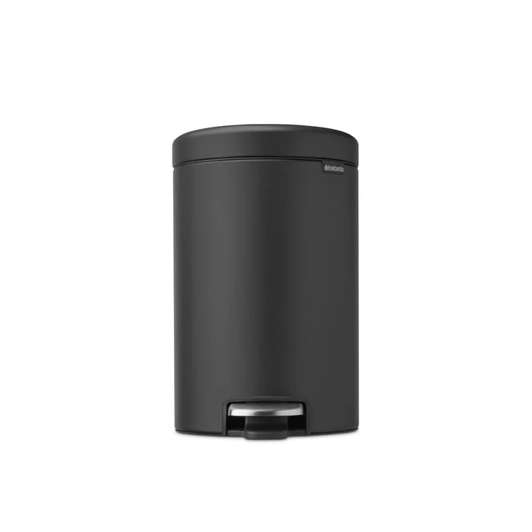 Coș de gunoi cu pedală Brabantia NewIcon 12L, Mineral Infinite Grey