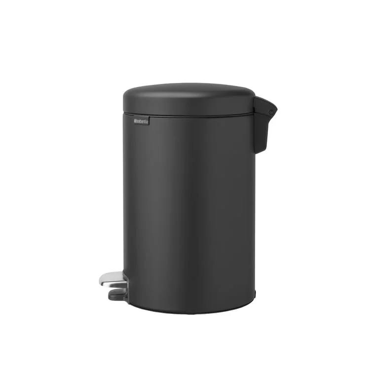 Coș de gunoi cu pedală Brabantia NewIcon 12L, Mineral Infinite Grey