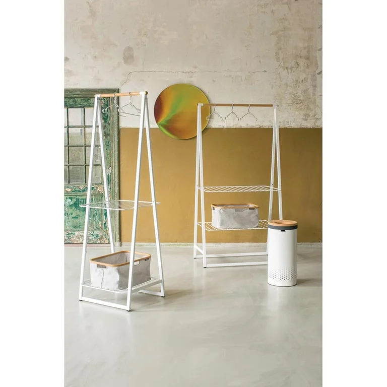 Laundry Bin Brabantia 35L, White, Cork Lid