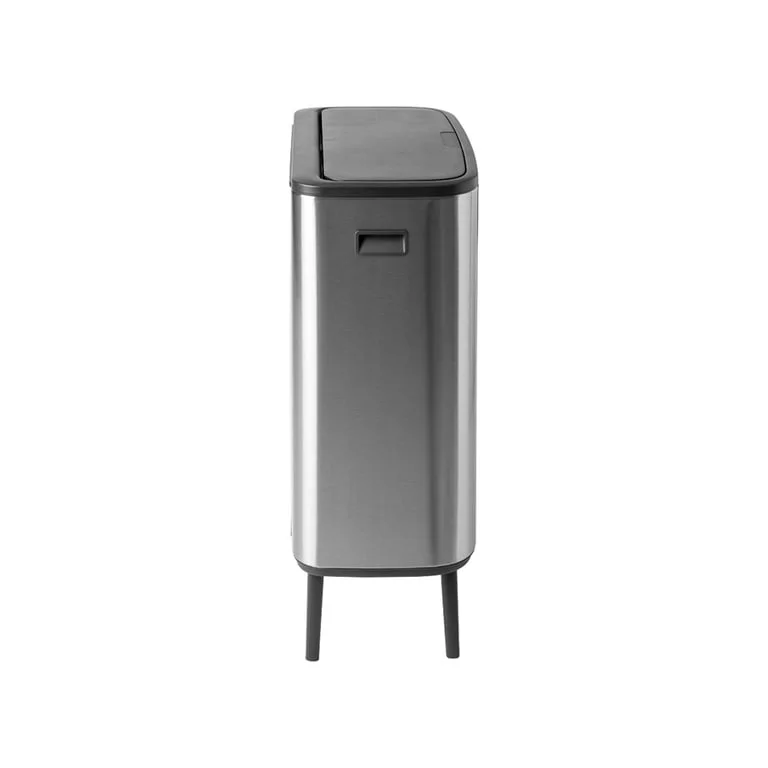 Coș de gunoi Brabantia Bo Touch Hi 2x30L, Matt Steel, Fingerprint proof
