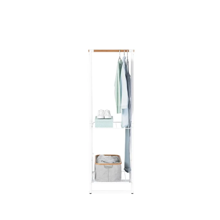 Stativ haine multifuncțional Brabantia Linn White, compact