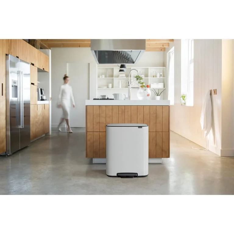 Coș de gunoi Brabantia Bo Pedal 2x30L, White
