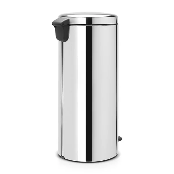 Coș de gunoi cu pedală Brabantia NewIcon 30L, Brilliant Steel, găleată interioară metalică