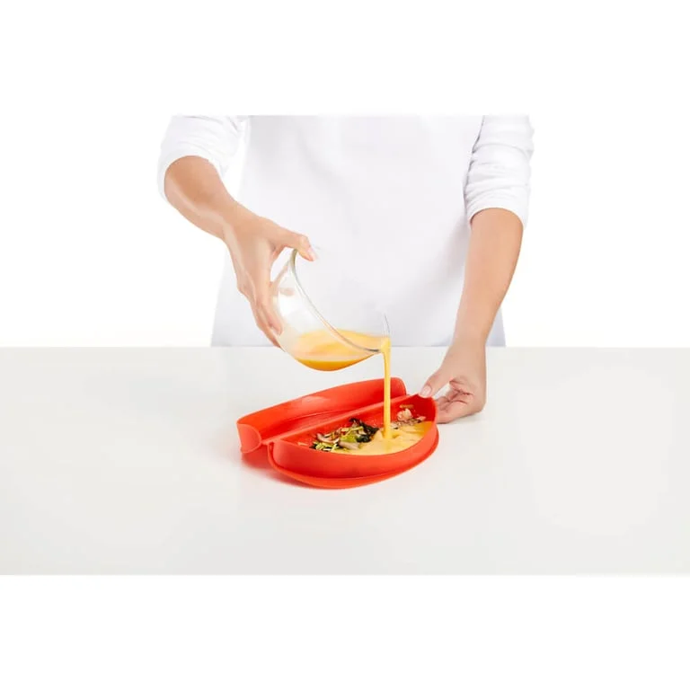 Vas pentru gătit omletă la microunde Lekue, semicerc
