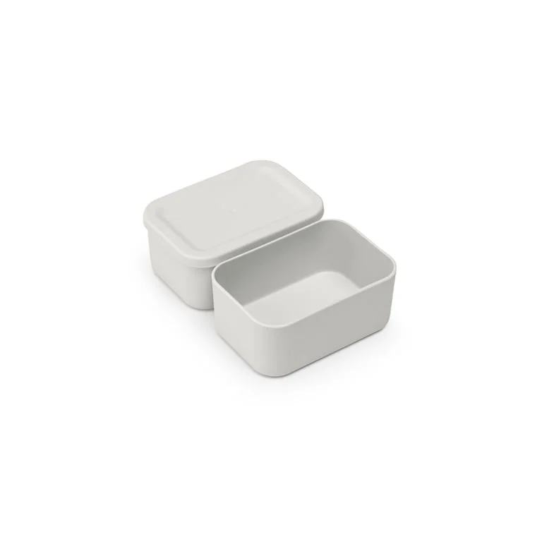 Cutie de prânz Brabantia Make&Take 2L, Light Grey, cu separatoare
