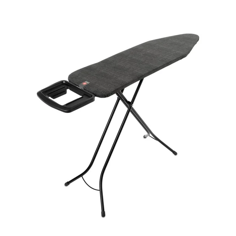 Masă de călcat Brabantia B 124x38cm cu suport solid pentru fier de călcat, Denim Black