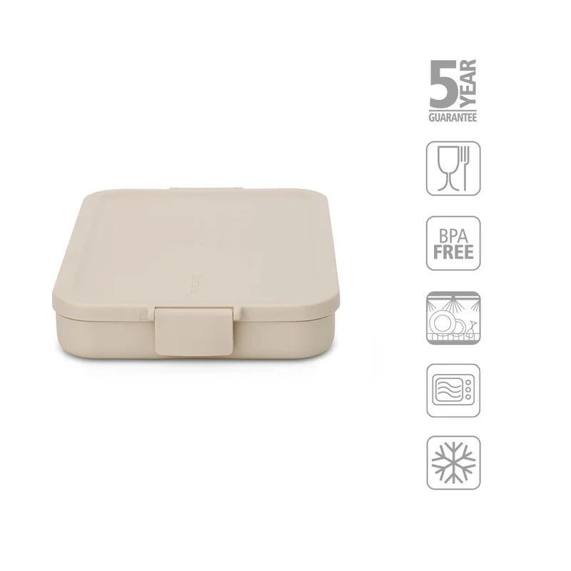 Cutie de prânz Brabantia Make&Take1.1L , Soft Beige, plat